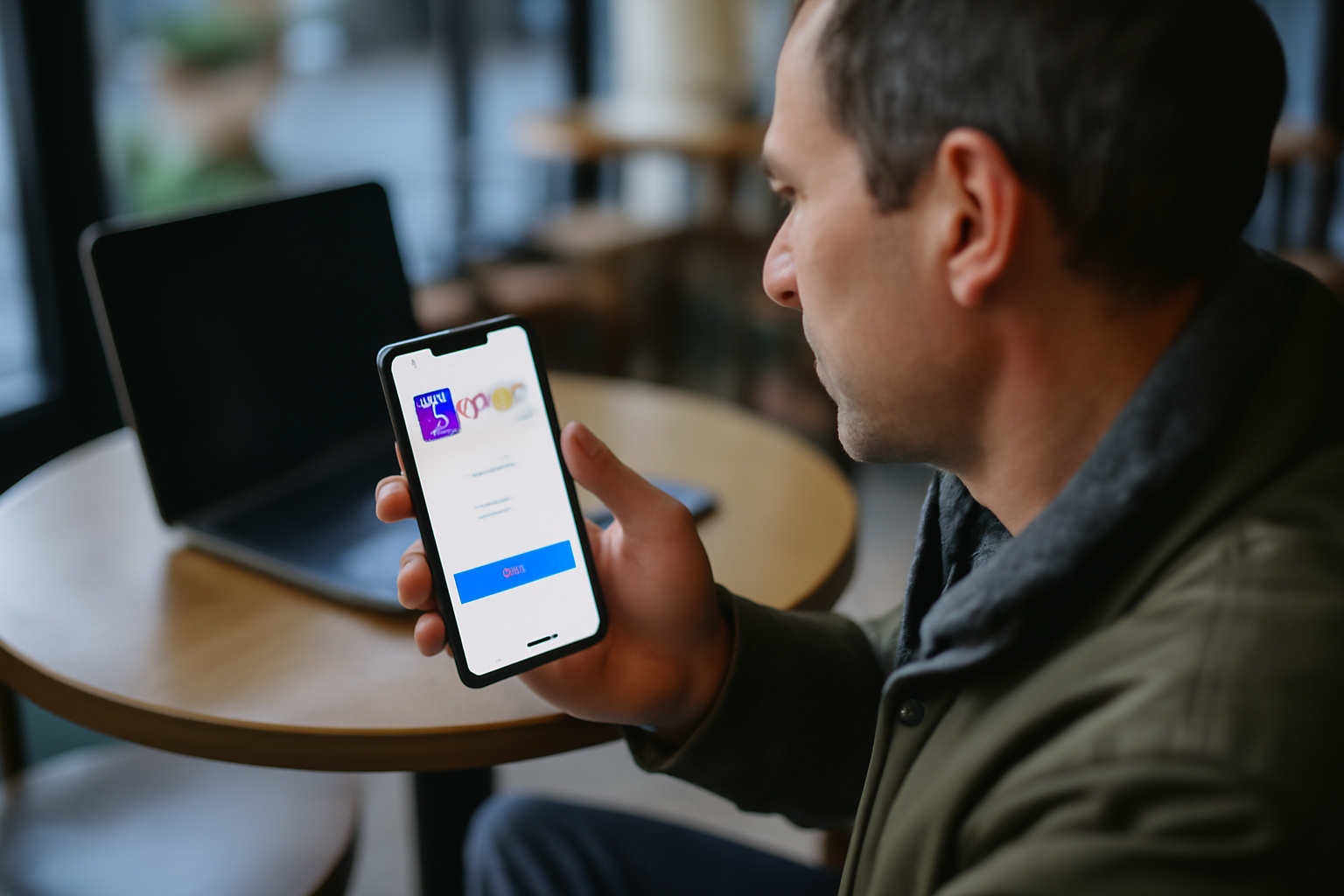Comment se deconnecter de france travail : écran de connexion France Travail sur smartphone