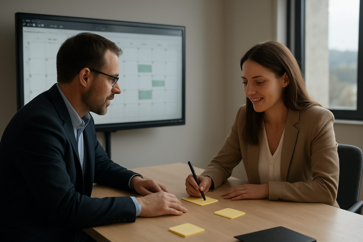 Planification des congés et du repos compensateur sur un calendrier partagé en entreprise